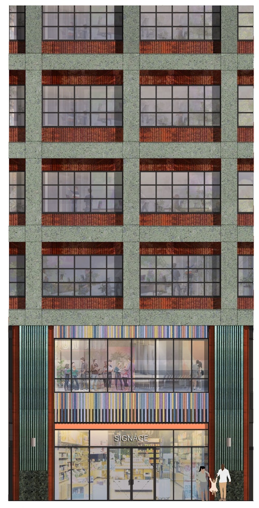 Haworth Tompkins Birmingham Smithfield Festival Square Retail Elevation