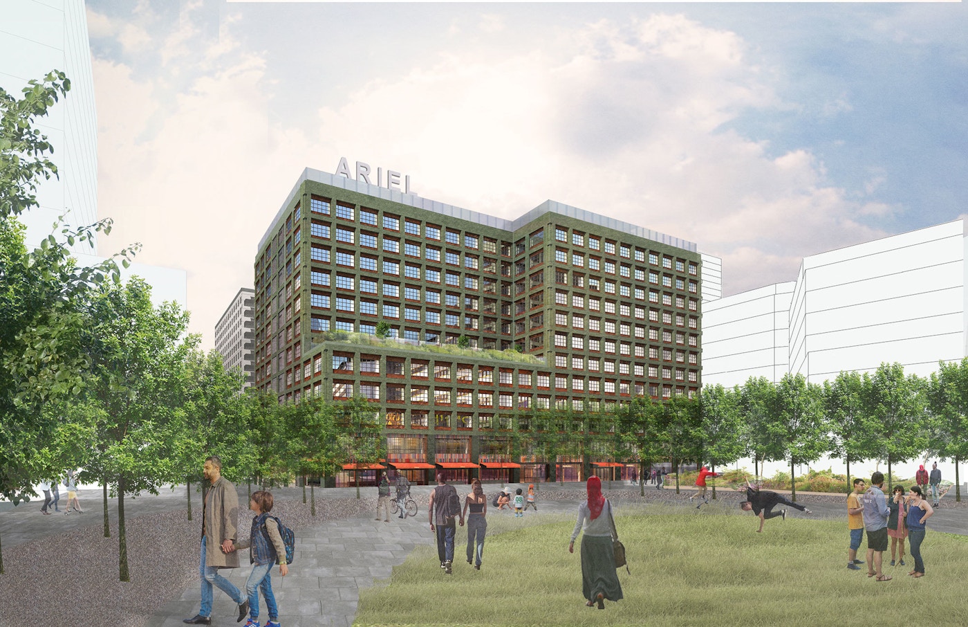 Birmingham Smithfield Manor Square View Haworth Tompkins